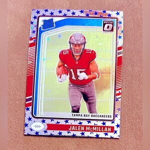 Jalen McMillan 2024 Panini Optic Tampa Bay Buccaneers NFL Football Rookie Card